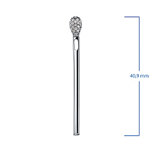 Подвеска из комбинированного золота с бриллиантами