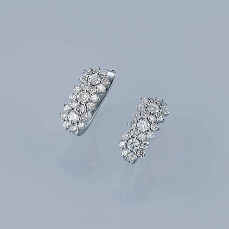 Серьги из белого золота