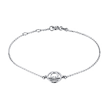 Браслет из комбинированного золота с бриллиантом