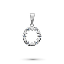 Подвеска из белого золота с бриллиантами