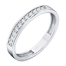 Кольцо из белого золота c бриллиантами