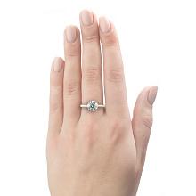 Кольцо из желтого золота с бриллиантом