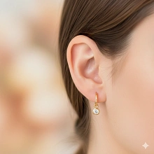 Серьги из желтого золота