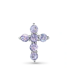 Подвеска из серебра с танзанитами