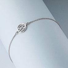 Браслет из комбинированного золота с бриллиантом