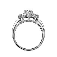 Кольцо из белого золота c бриллиантами