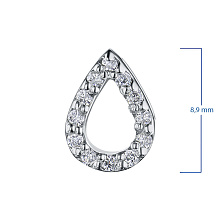 Подвеска из белого золота c бриллиантами