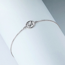 Браслет из комбинированного золота с бриллиантом