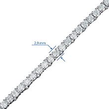 Браслет из комбинированного золота с бриллиантами