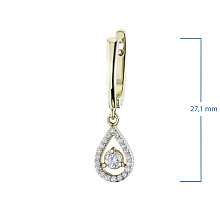 Серьги из желтого золота