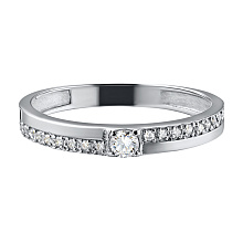 Кольцо из комбинированного золота с бриллиантами