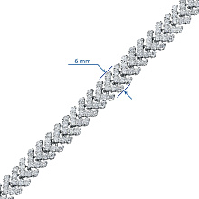 Браслет из белого золота c бриллиантами