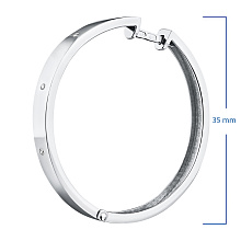 Серьги из серебра с бриллиантами