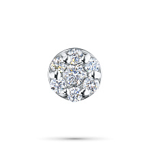 Подвеска из серебра c бриллиантами