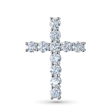 Подвеска из белого золота c бриллиантами