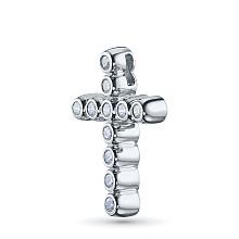 Подвеска из серебра c бриллиантами