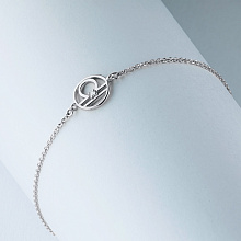 Браслет из комбинированного золота с бриллиантом