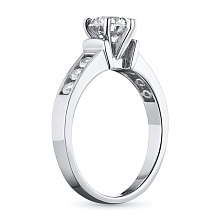 Кольцо из комбинированного золота с бриллиантами