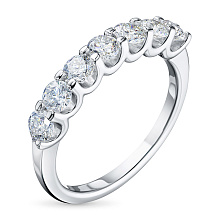 Кольцо из белого золота c бриллиантами