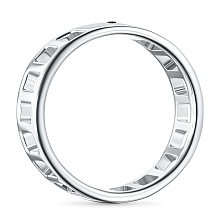 Обручальное кольцо из серебра с сапфиром