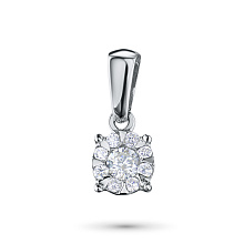 Подвеска из белого золота c бриллиантами