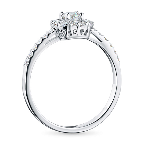 Кольцо из белого золота