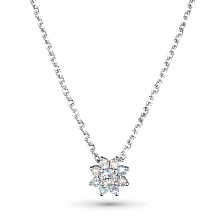 Колье из серебра c бриллиантами