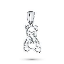 Подвеска из серебра с бриллиантом