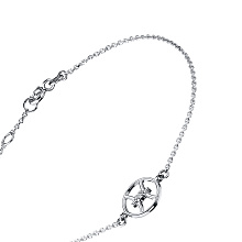 Браслет из комбинированного золота с бриллиантом