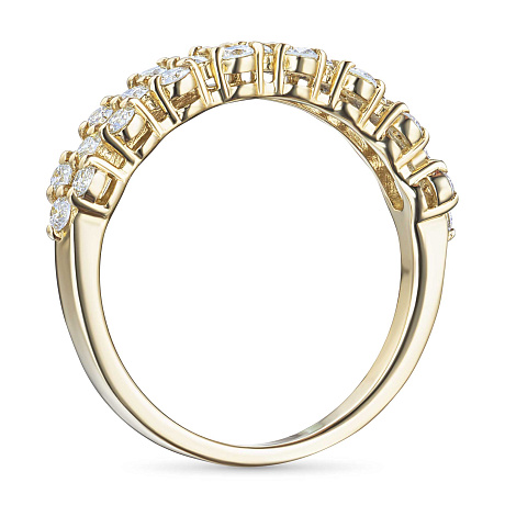 Классическое кольцо из желтого золота