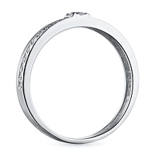 Кольцо из комбинированного золота с бриллиантами