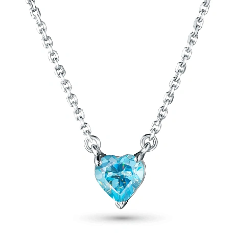 Колье из серебра с топазом