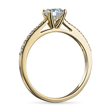 Кольцо из желтого золота c бриллиантами