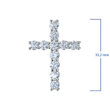 Подвеска из белого золота c бриллиантами