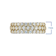 Кольцо из желтого золота c бриллиантами