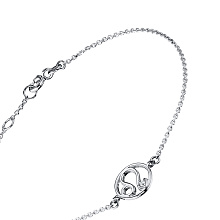 Браслет из комбинированного золота с бриллиантом