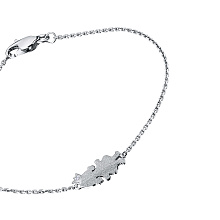 Браслет из белого золота с бриллиантом