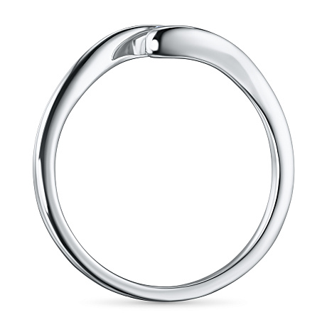 Обручальное кольцо из серебра