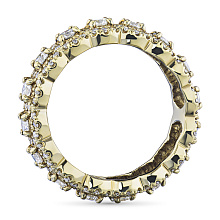 Кольцо из желтого золота с бриллиантами