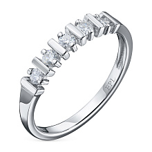 Кольцо из серебра с бриллиантами