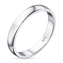 Гладкое кольцо из комбинированного золота