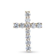 Подвеска из желтого золота c бриллиантами