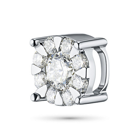 Подвеска из комбинированного золота с бриллиантами