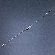 Браслет из комбинированного золота с бриллиантом