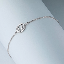 Браслет из комбинированного золота с бриллиантом