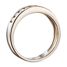 Кольцо из красного золота c бриллиантами