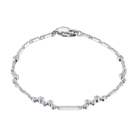 Браслет из белого золота с бриллиантами