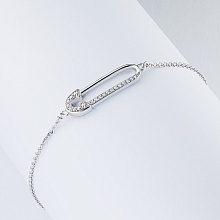 Браслет из белого золота c бриллиантами