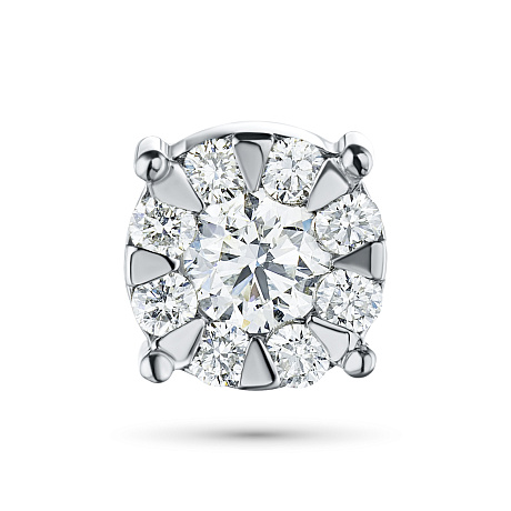 Подвеска из комбинированного золота с бриллиантами