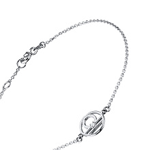 Браслет из комбинированного золота с бриллиантом